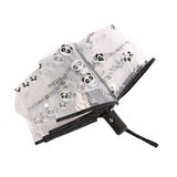 Automatik-Regenschirm transparent mit Hasen/Bären/Pandas