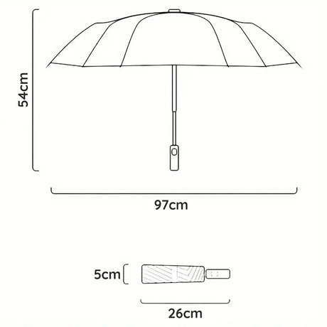 Automatik-Regenschirm transparent mit Katzen