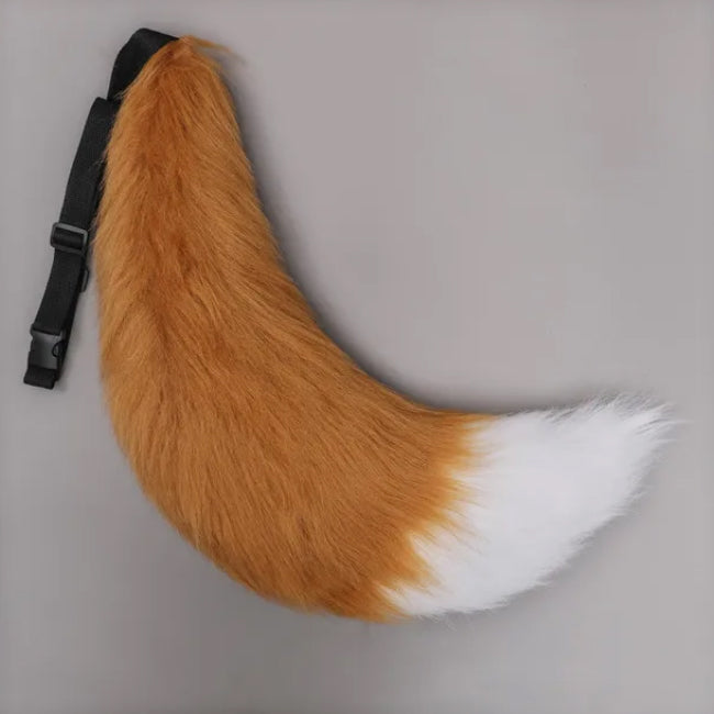 Fell-Schweif-Gürtel (XL) flauschiger Fuchs