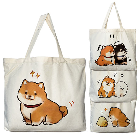Einkaufstasche Baumwollsackerl *cute dogs*