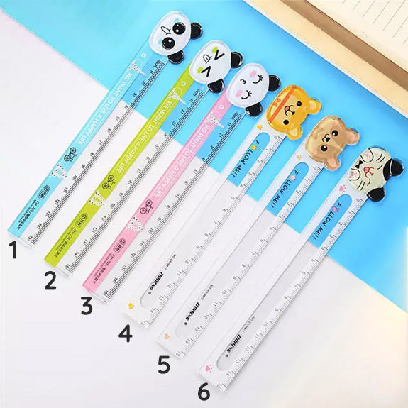Lineal 15cm Panda/Hund/Katze/Maus