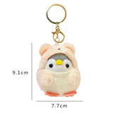 Schlüsselanhänger Plüsch Pinguin 9 cm