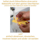 Tier-Klebe-Wandhaken mit 4 Pfoten (2 davon beweglich)