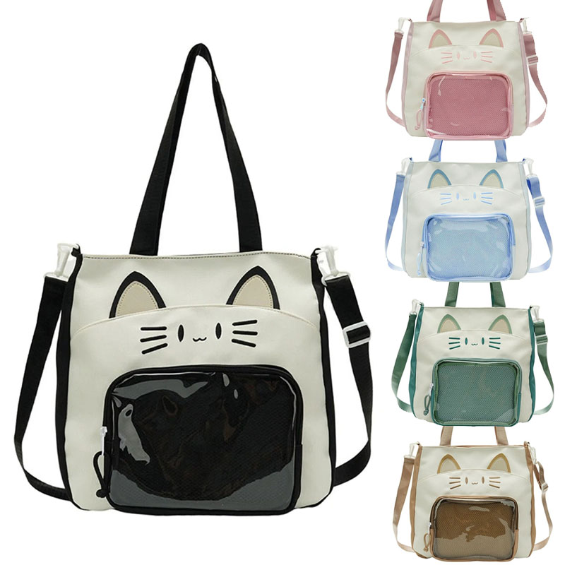 ITA Bag - Umhängetasche und Schultertasche mit Katzengesicht