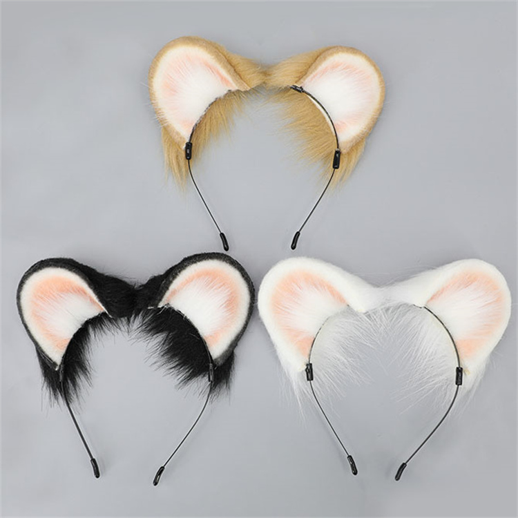 Haarreifen Fell-Ohren rund (Hamster/Bär/Maus)
