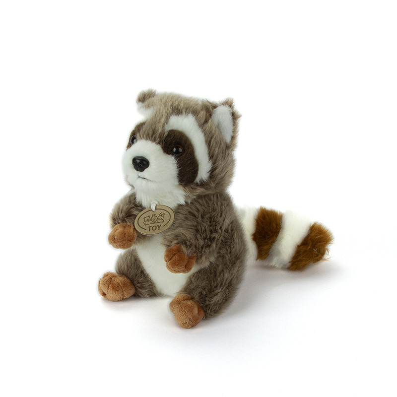 Kuscheltier kleiner Waschbär realistisch 17 cm