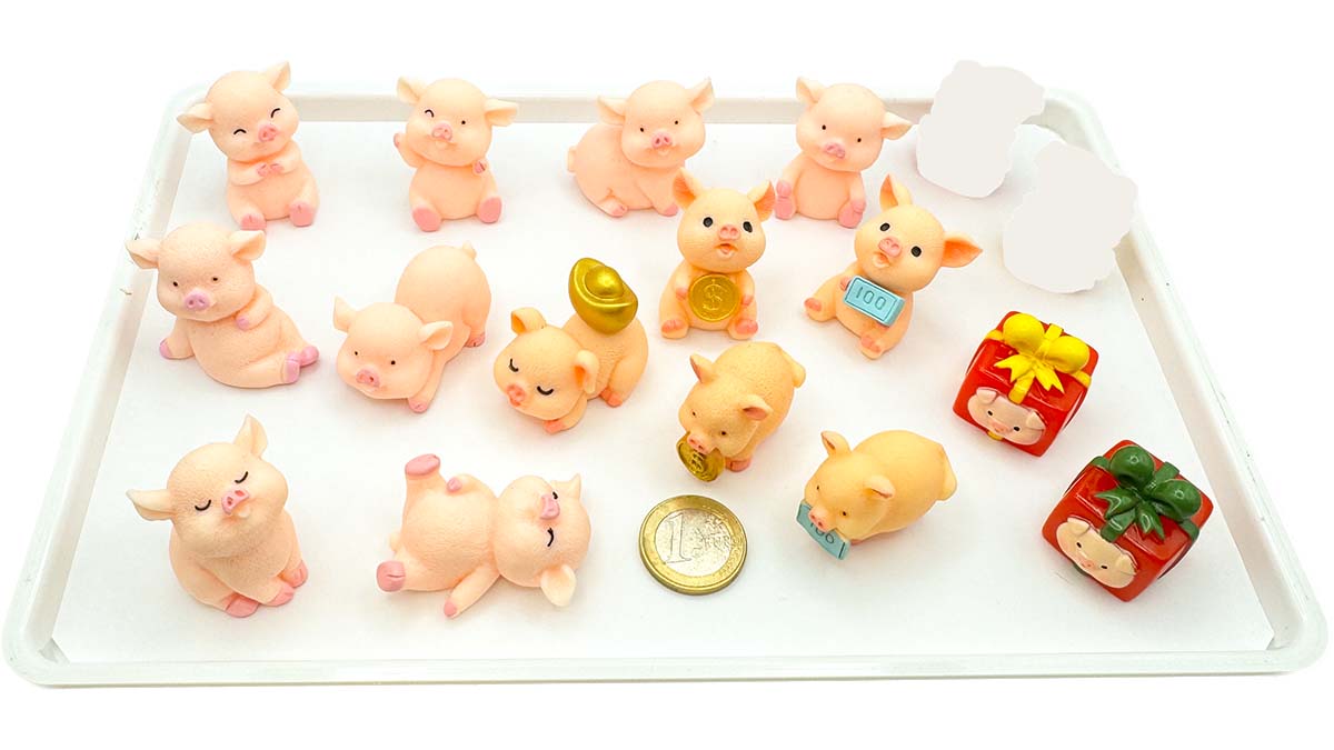 Figur/Glücksbringer Schweine 