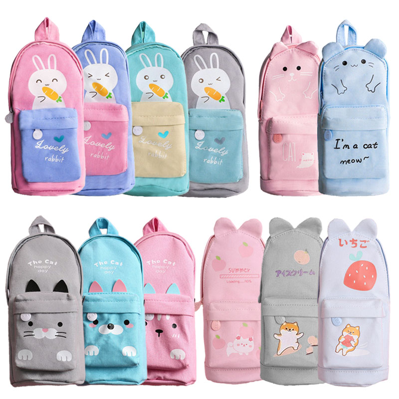 Federpenal Rucksack-Design Tiere (aus Canvas)