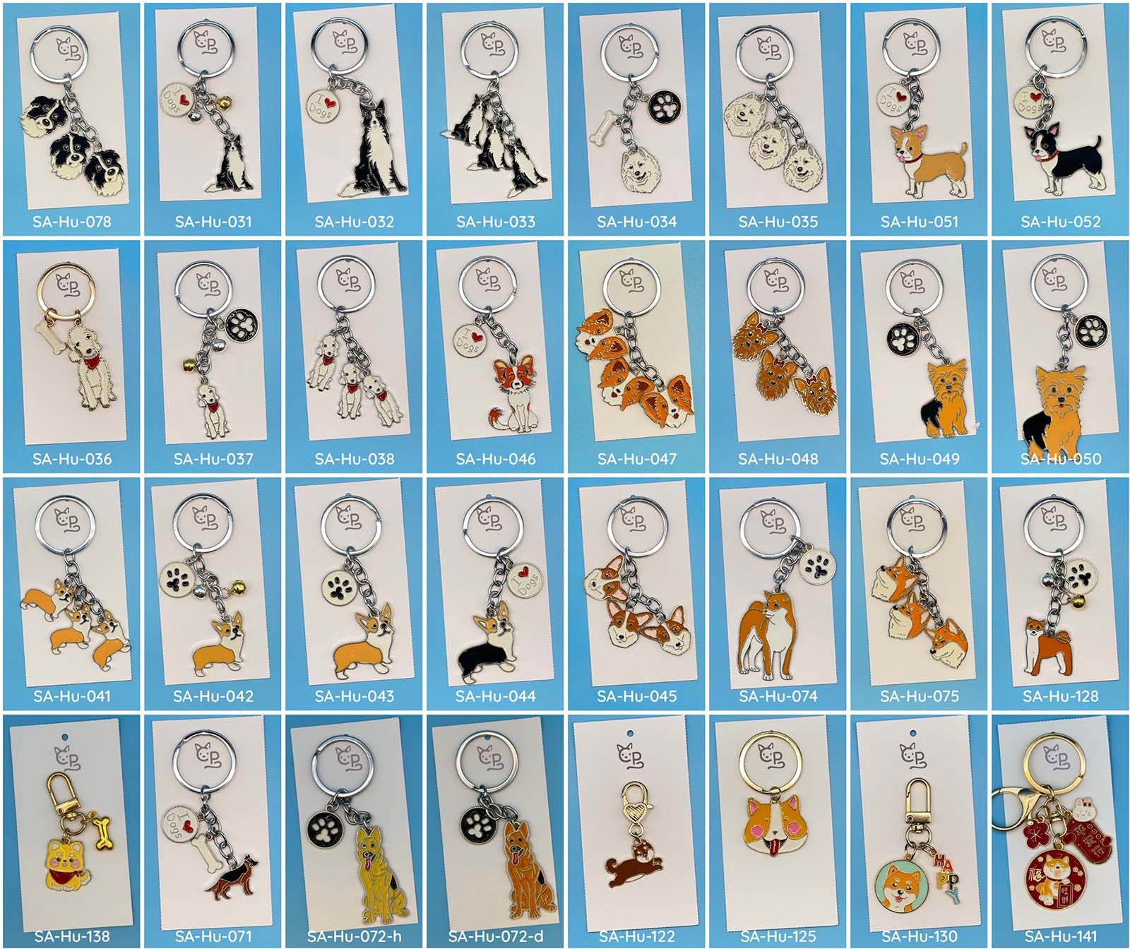 Schlüsselanhänger Hunde (Metall) (2)