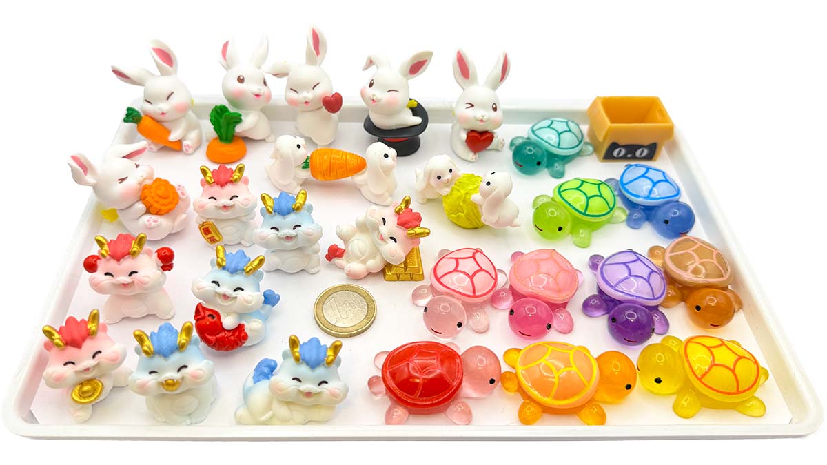 Figur/Glücksbringer (Drachen / Schildkröten / Hasen)