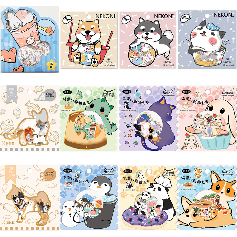 Sticker-Pack cute Animals 