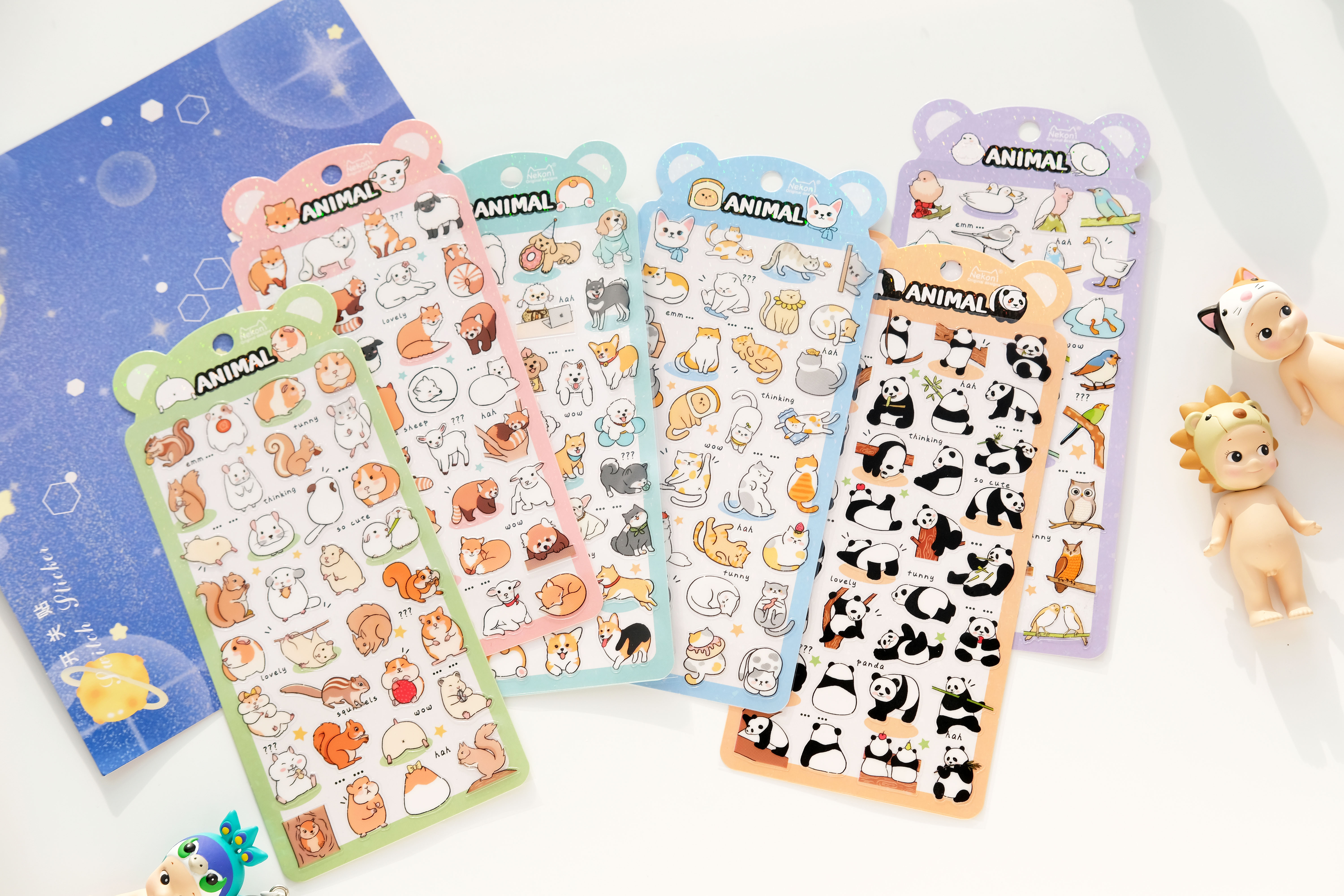 Stickerbogen cute Animals