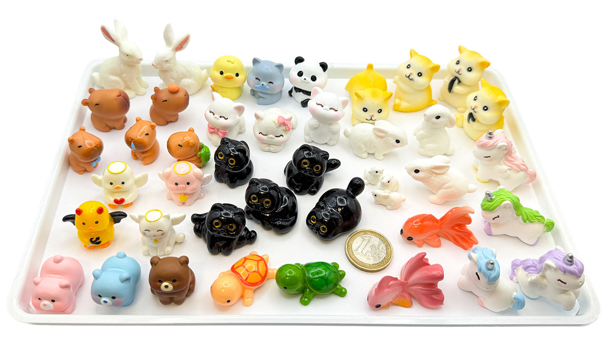 Figur/Glücksbringer (Katzen / Capybara / Bär / Hasen/ Tiere)