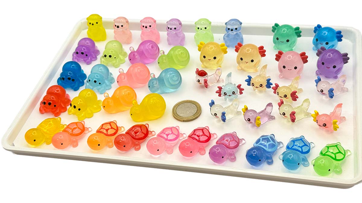 Figur/Glücksbringer (Axolotl / Schildkröte / Otter /Spinne / Schnecke)