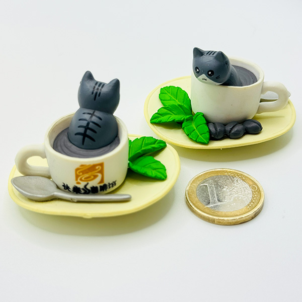 Figur/Glücksbringer - Katze in KaffeTasse