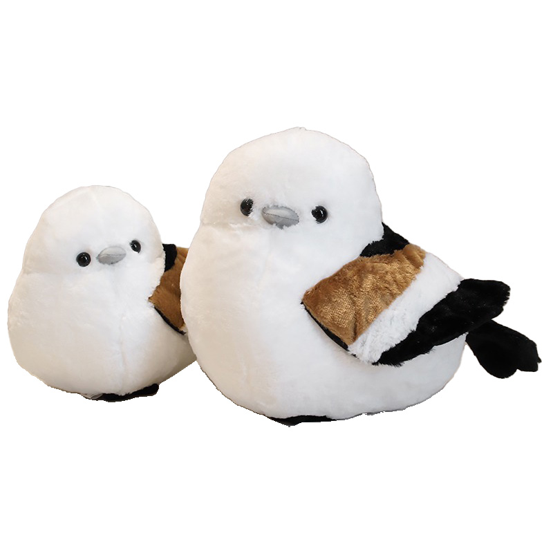 Kuscheltier Vogel japanische Schwarzmeise (Shima-enaga)