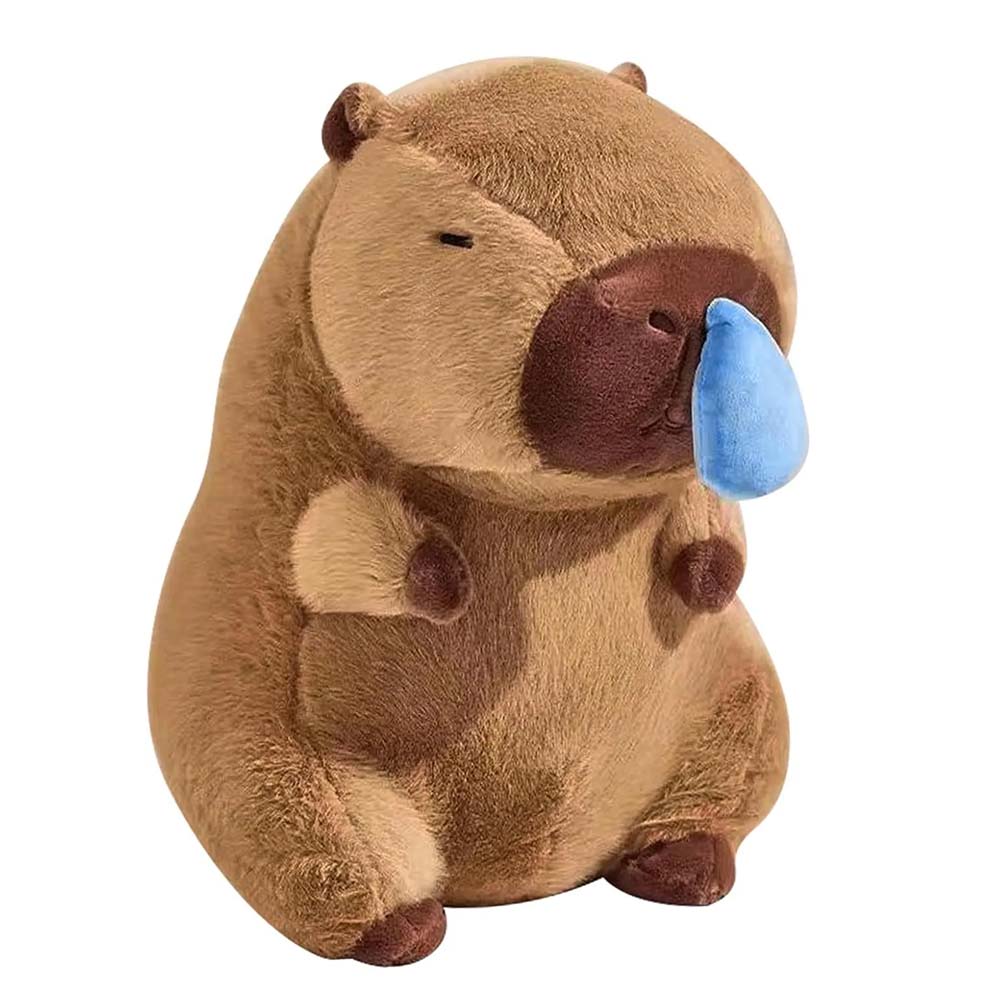 Kuscheltier Capybara "Rotznäsli" mit Rotzglocke 30/40 cm 