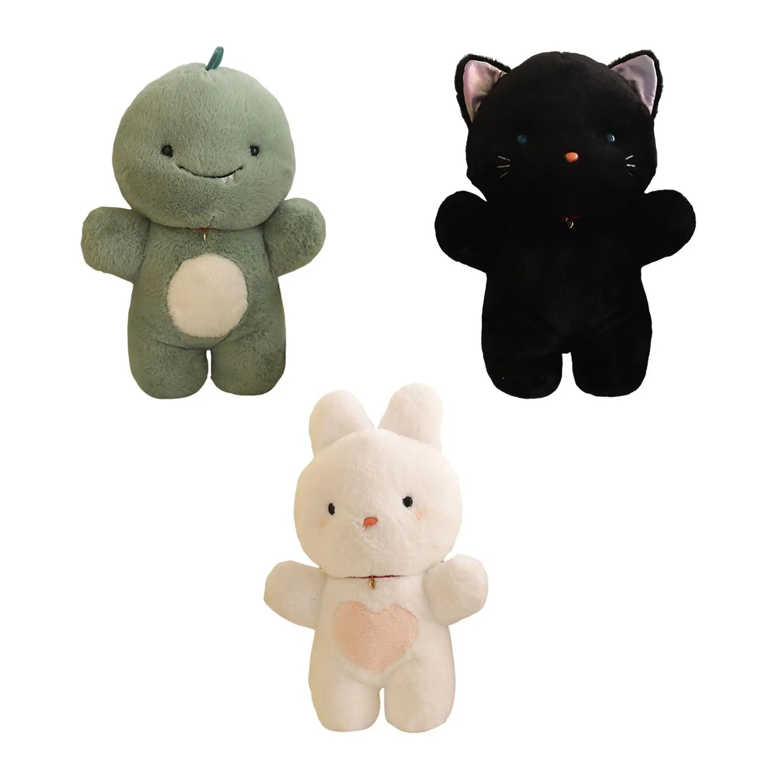 Kuscheltier Puppe Katze/Dino/Hase