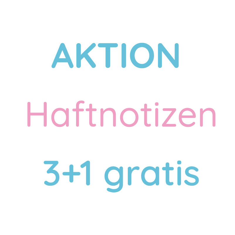 AKTION Haftnotizen  *3+1 gratis*